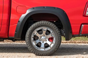 Ram 1500 Caliper Covers - Front + Rear - Rough Country - Red - '19-'23 Ram 1500 Caliper Covers - Front + Rear - Rough Country - Red - '19-'23